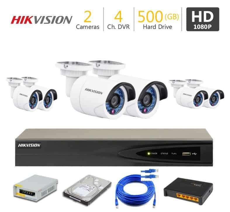 6 FHD 2mp CCTV Camera Package HikVision