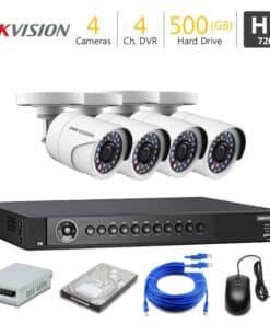 5mp 4K Security Camera System with 4 Camera Package HikVison
