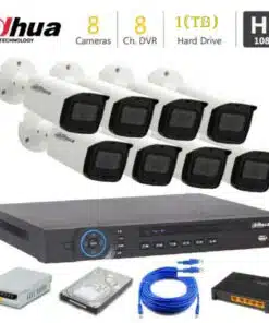 5mp 4K Security Camera System with 8 Camera Package Dahua