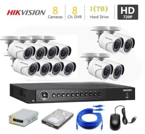 5mp 4K Security Camera System with 12 Camera Package Hikvion