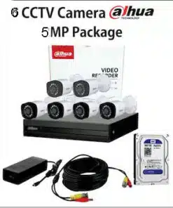 5mp 4K Security Camera System with 6 Camera Package Dahua
