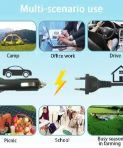 Alternative view of Multifunctional Stainless Steel Electric Lunch Box Food Heater Car and Home Use Electric Lunch Box with HandbagHeating LunchBox