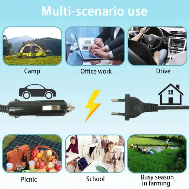 Multifunctional Stainless Steel Electric Lunch Box Food Heater Car and Home Use Electric Lunch Box with HandbagHeating LunchBox - Image 2